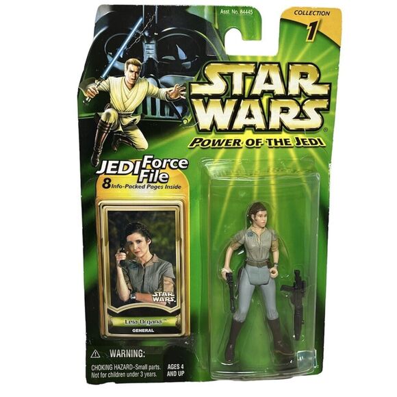 Star Wars Princess Leia Organa General Endor outfit, POTJ Green Card Hasbro 2000 - Picture 1 of 7